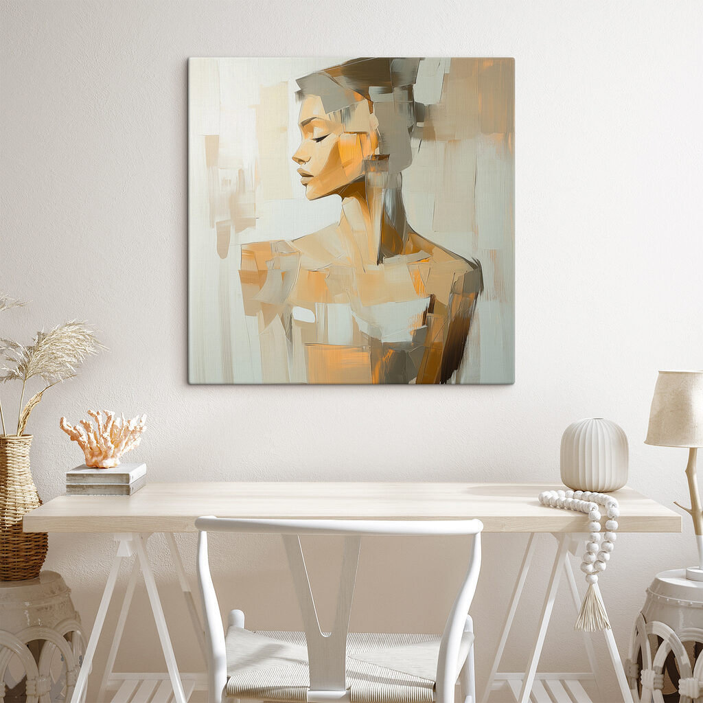 Woman's face with eyes closed