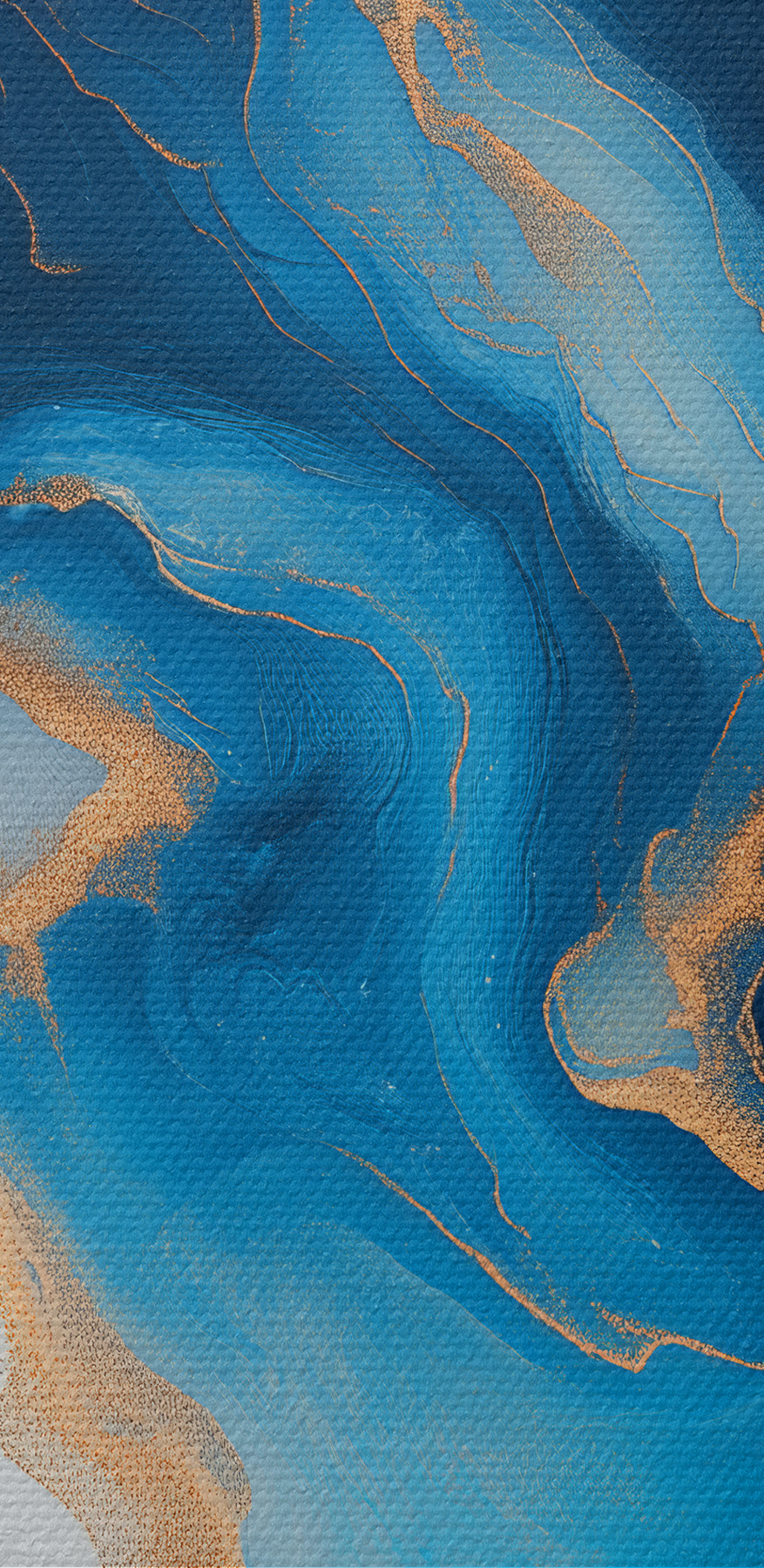Azuurstromen in een abstracte dans Azuurstromen in een abstracte dans