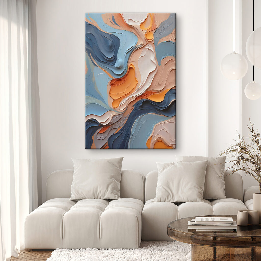 Colorful swirls of paint Colorful swirls of paint