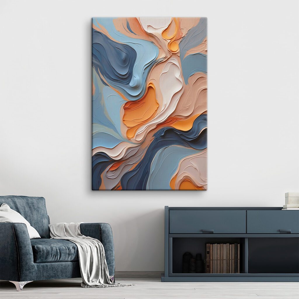 Colorful swirls of paint Colorful swirls of paint