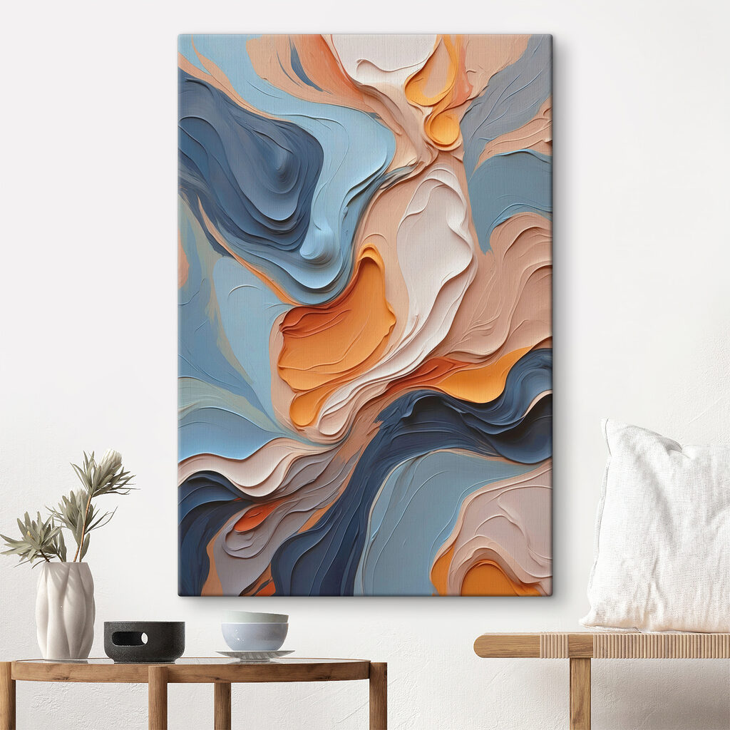 Colorful swirls of paint Colorful swirls of paint