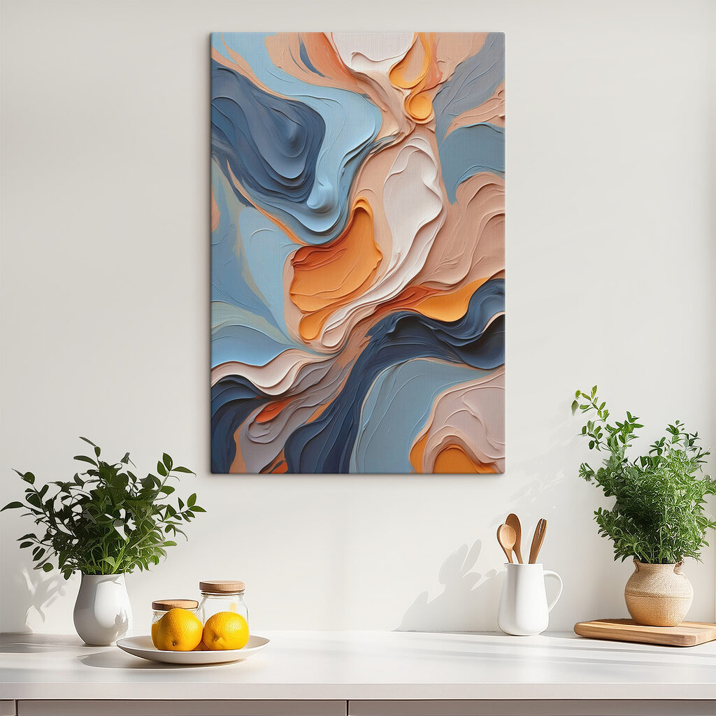 Colorful swirls of paint Colorful swirls of paint