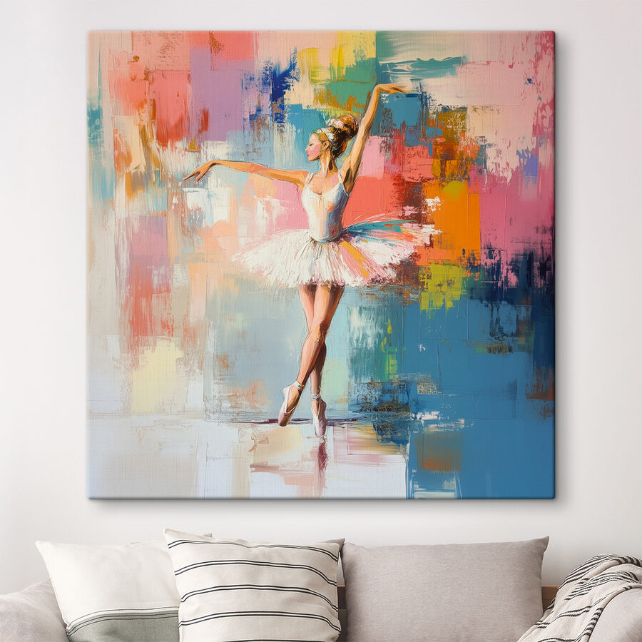Dansende vrouw in een tutu