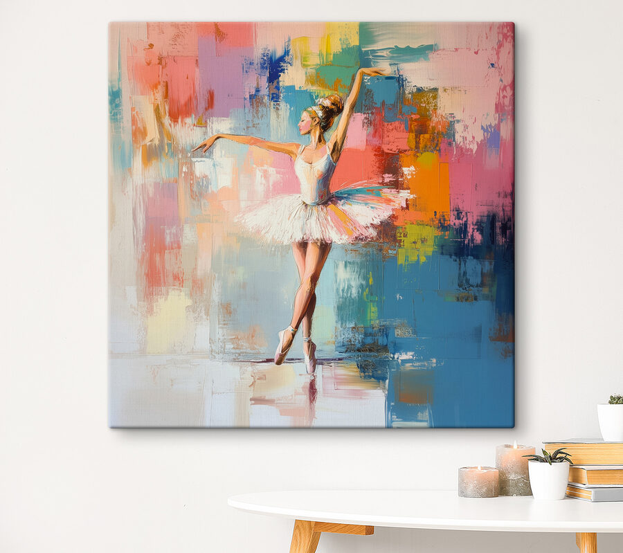 Dansende vrouw in een tutu