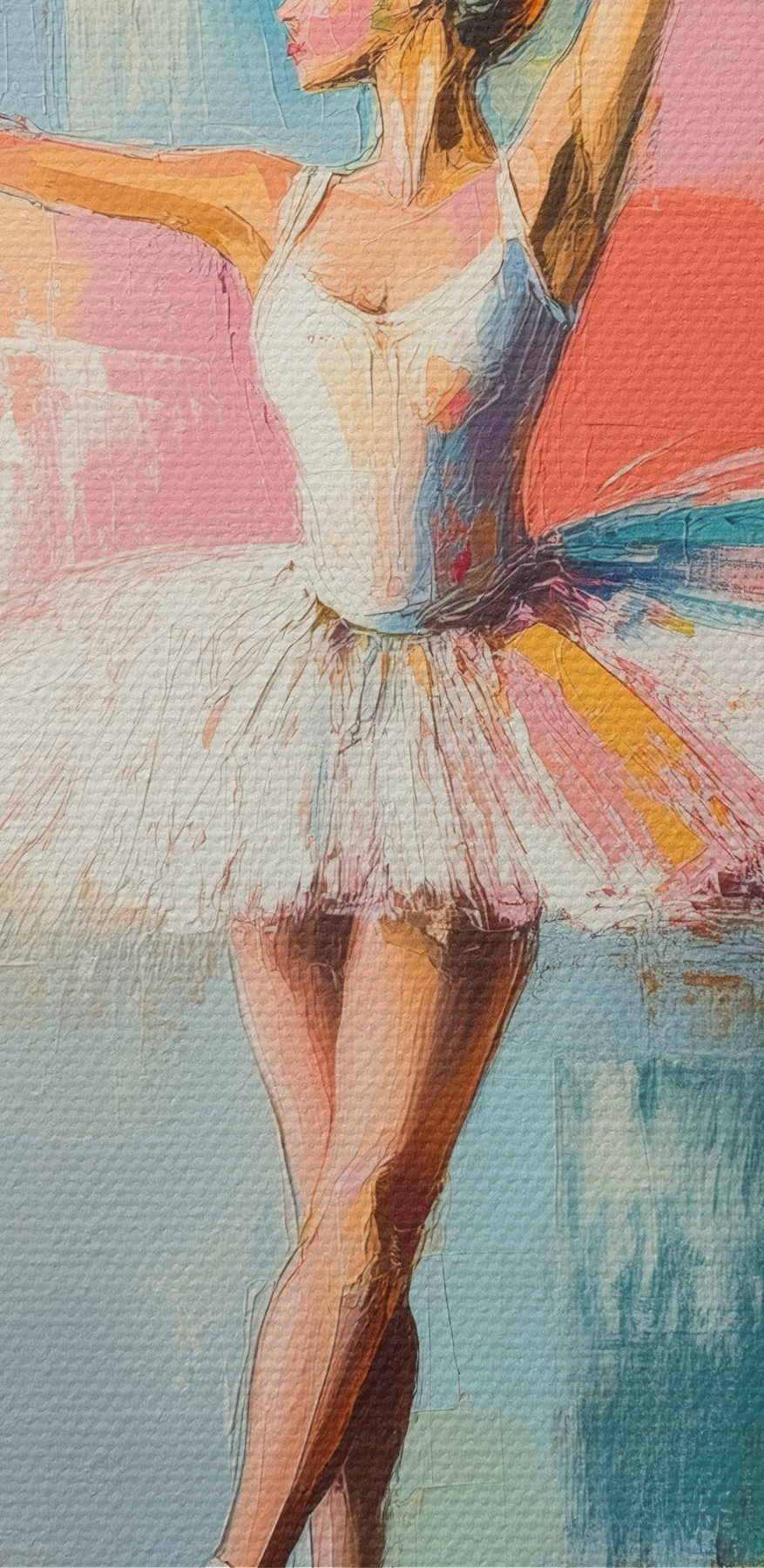 Dansende vrouw in een tutu