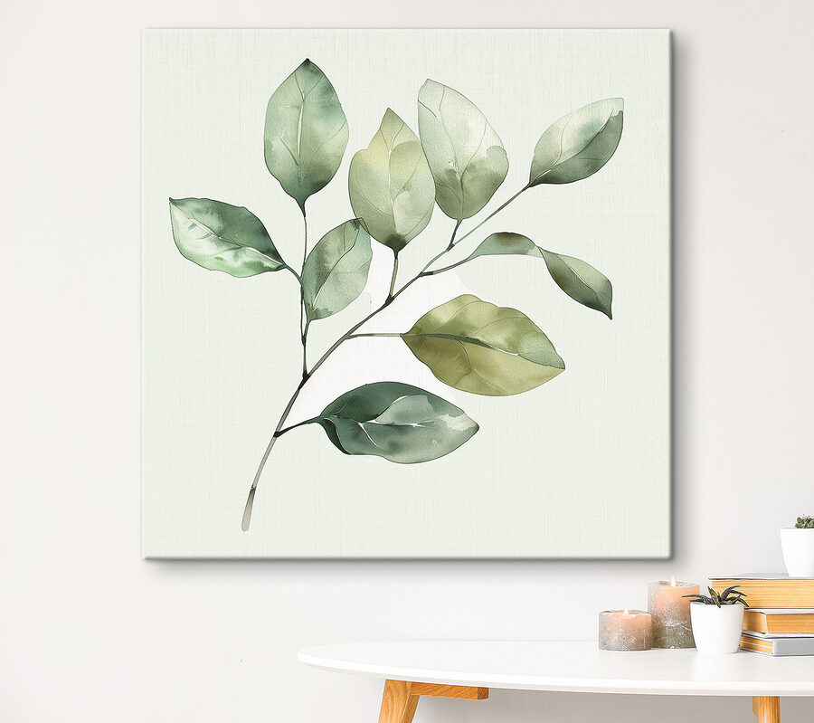 Groene bladplant met witte achtergrond Groene bladplant met witte achtergrond