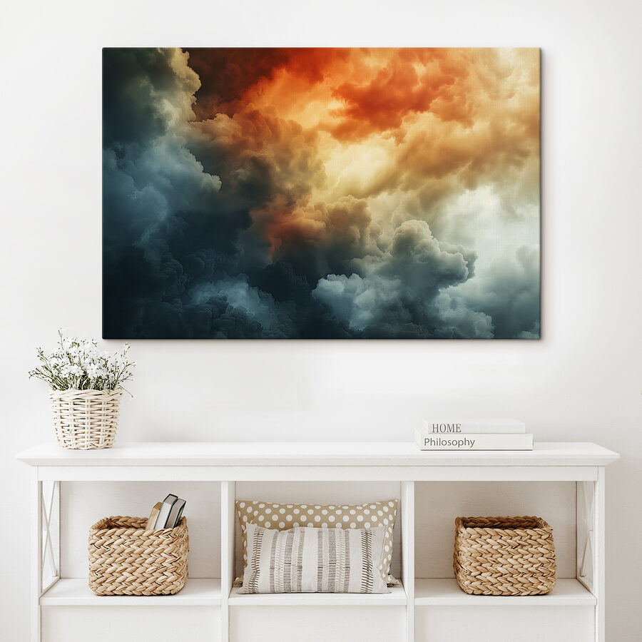 Kleurrijke wolken in de lucht