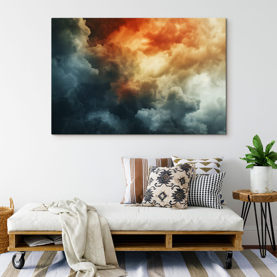 Kleurrijke wolken in de lucht