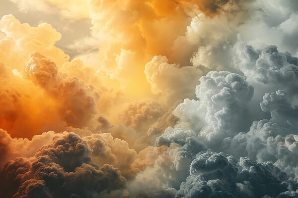 Groep wolken in de lucht Groep wolken in de lucht