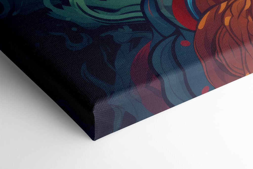 Colorful art of a dragon