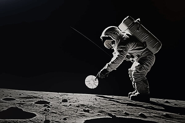 Astronaut op de maan Astronaut op de maan