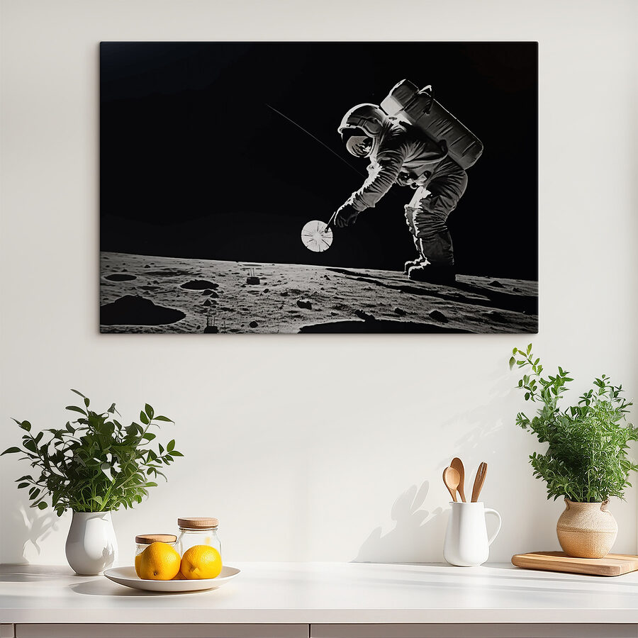 Astronaut op de maan