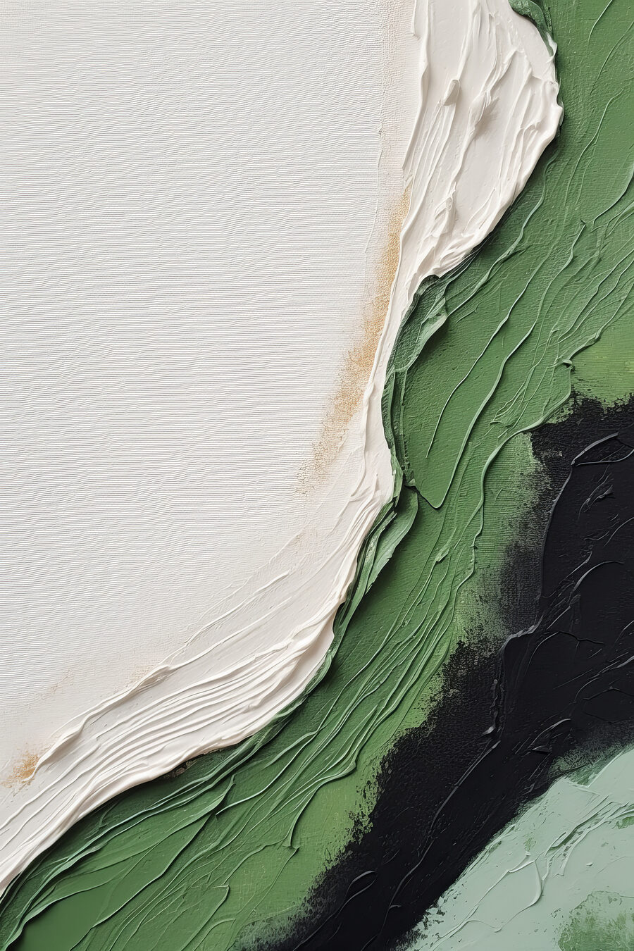 Close-up van een schilderij