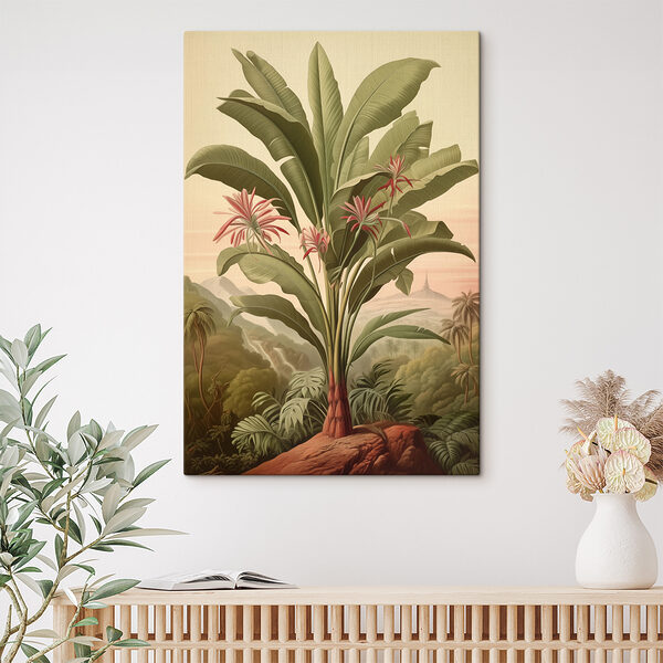 Grote plant met bloemen en bladeren Grote plant met bloemen en bladeren
