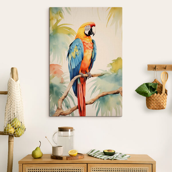 Kleurrijke vogel op een tak Kleurrijke vogel op een tak