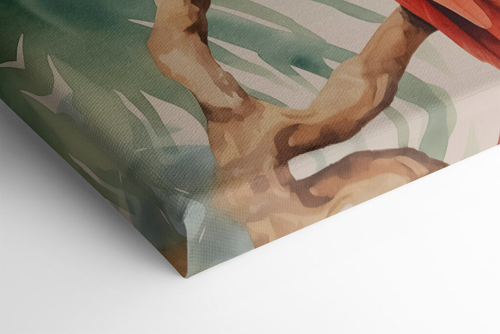 Colorful bird on a branch