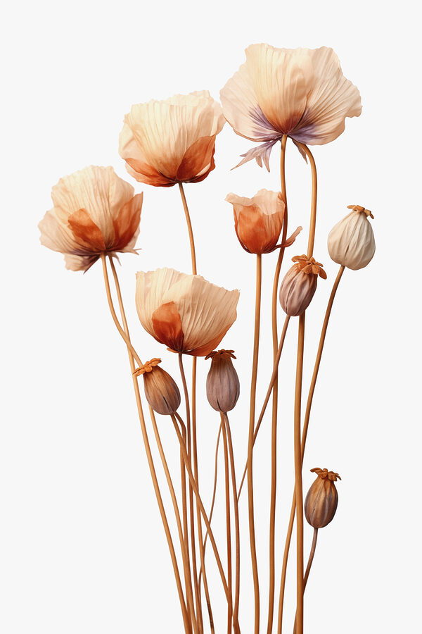 Groep bloemen met knoppen Groep bloemen met knoppen