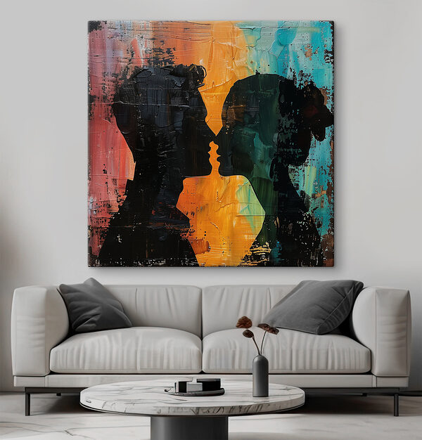 Man en vrouw zoenen Man en vrouw zoenen