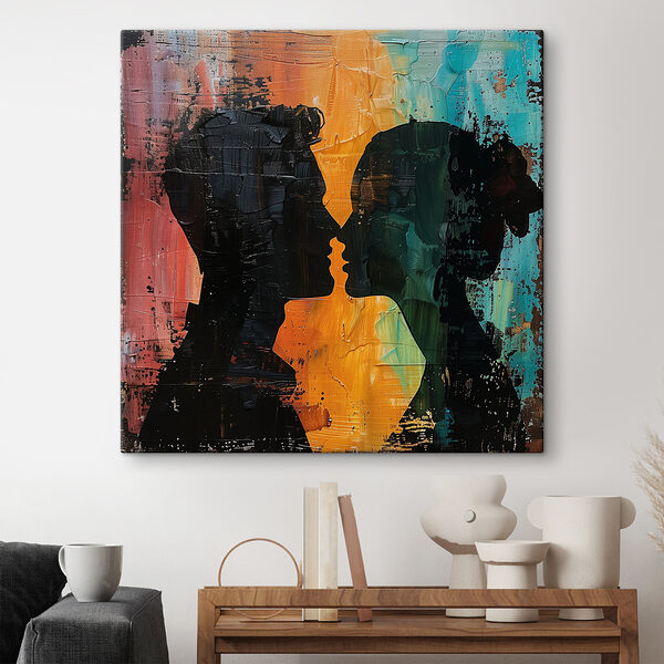 Man en vrouw zoenen Man en vrouw zoenen
