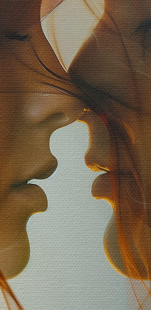 Man en vrouw met rook Man en vrouw met rook