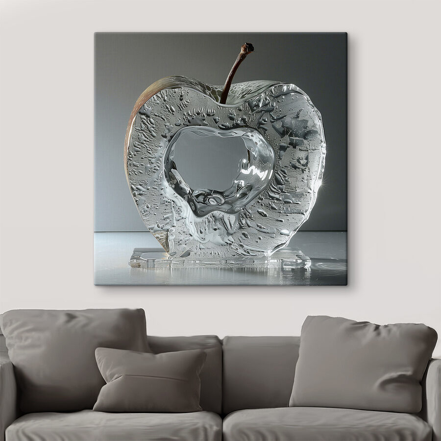 Glazen appel met steel Glazen appel met steel