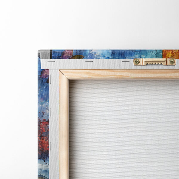 Schilderij van een boom en een pad Schilderij van een boom en een pad