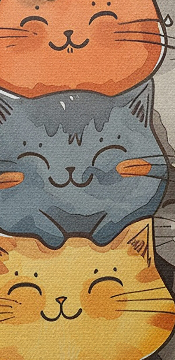 Groep katten op elkaar gestapeld Groep katten op elkaar gestapeld