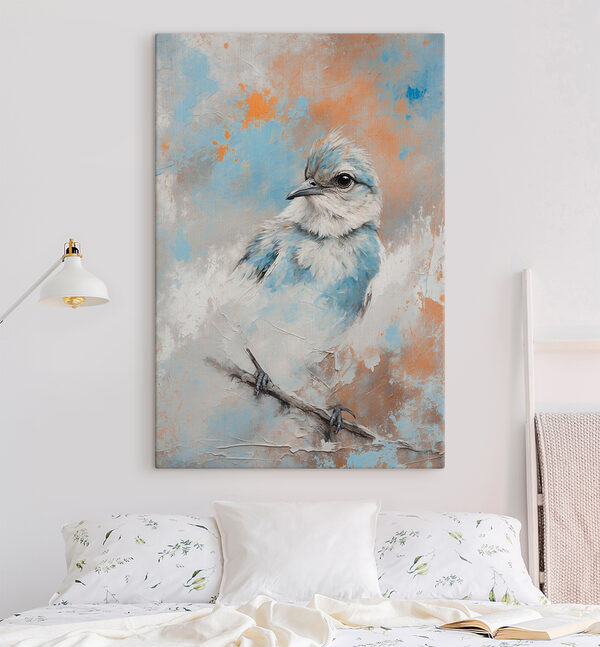 Schilderij van een vogel Schilderij van een vogel