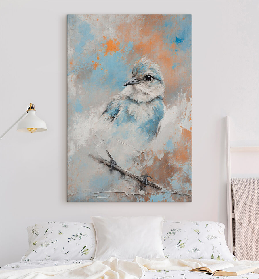 Schilderij van een vogel