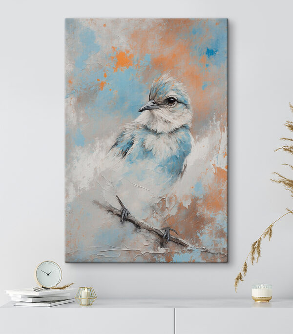Schilderij van een vogel Schilderij van een vogel
