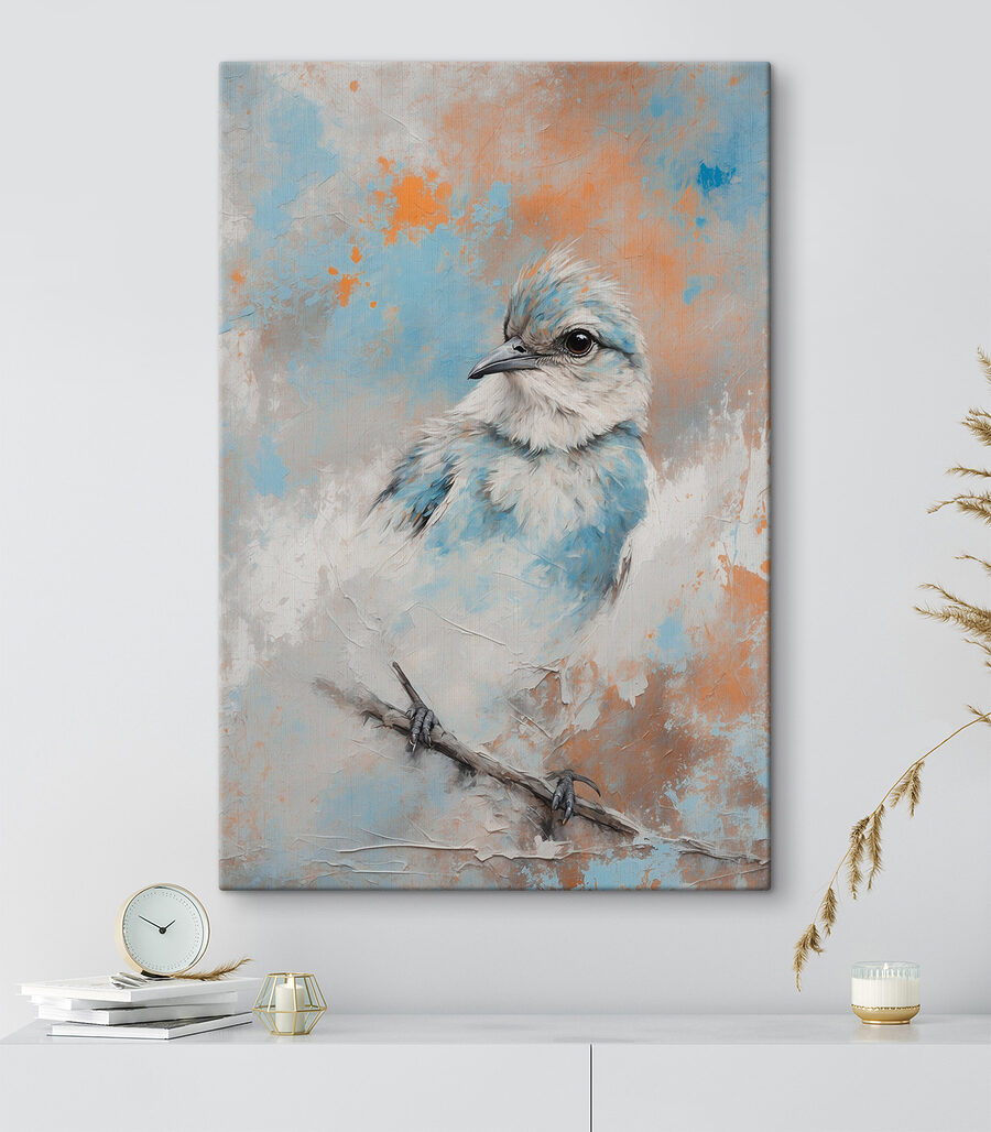 Schilderij van een vogel