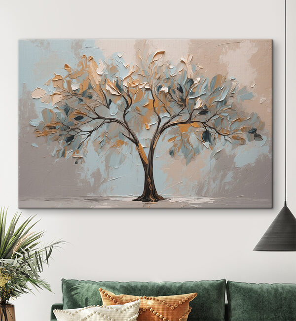Schilderij van een boom Schilderij van een boom