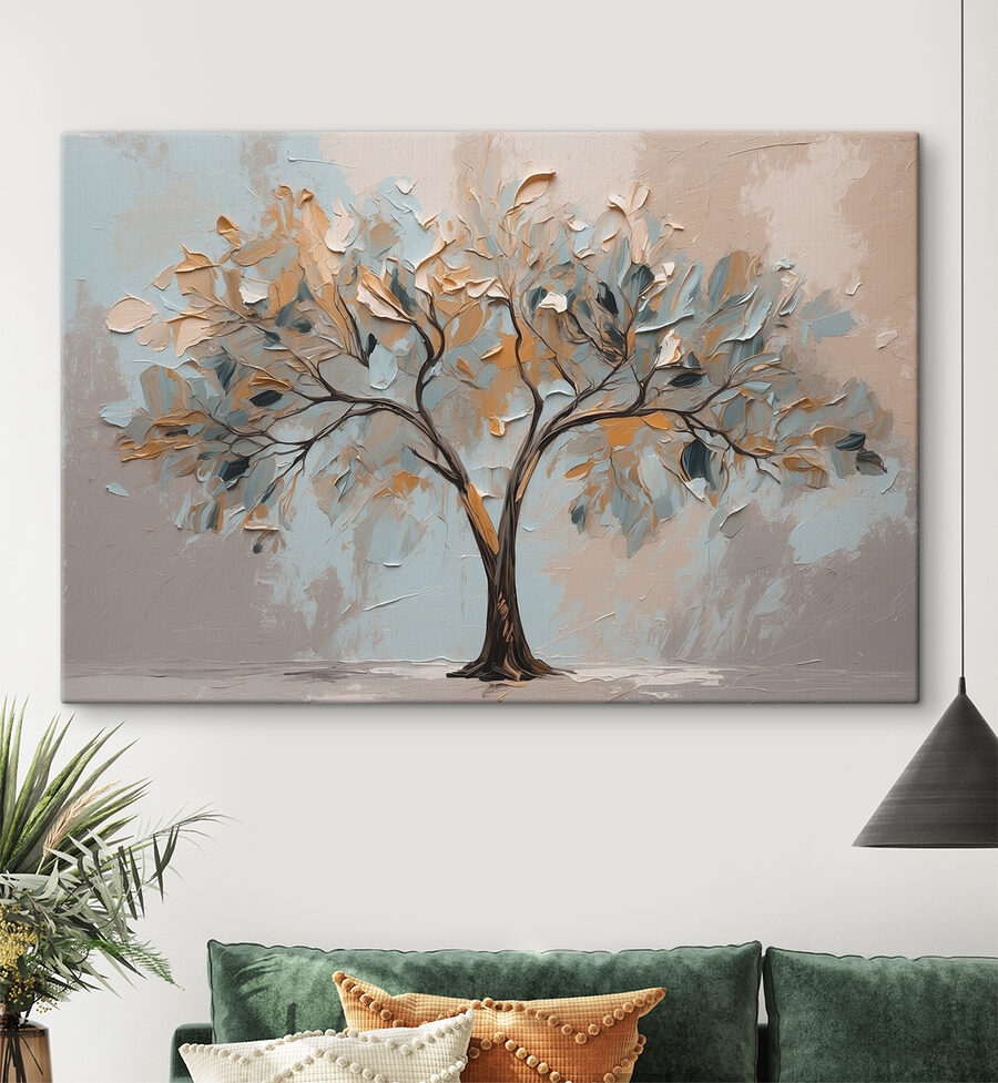 Schilderij van een boom