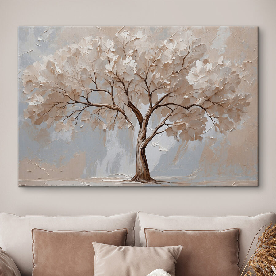 Schilderij van een boom Schilderij van een boom