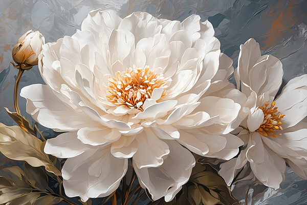 Close-up van een witte bloem Close-up van een witte bloem