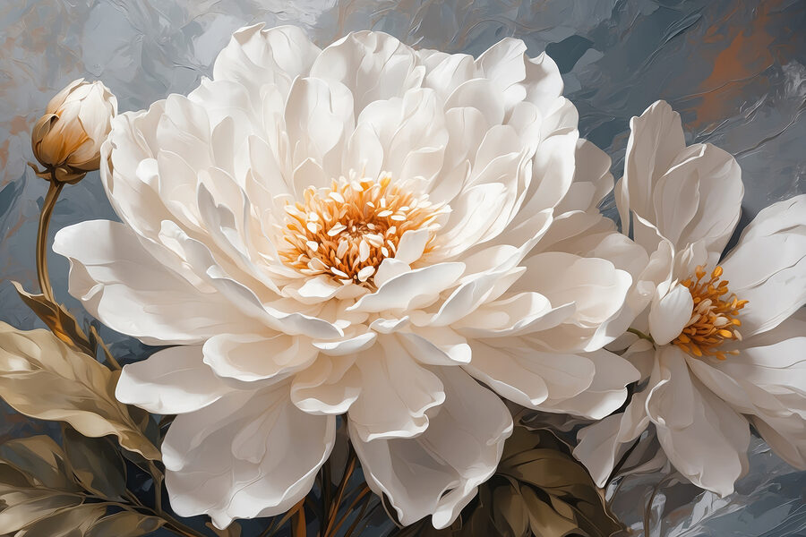 Close-up van een witte bloem Close-up van een witte bloem