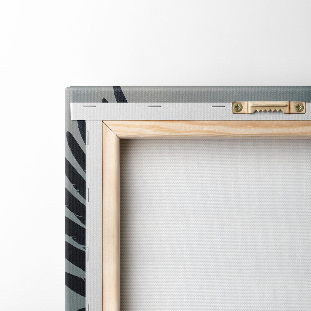 Bird with wings spread out