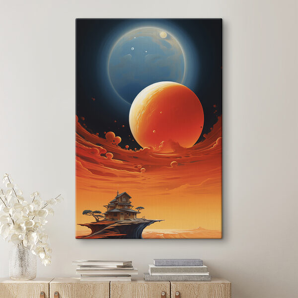 Huis aan de hemel met planeten Huis aan de hemel met planeten