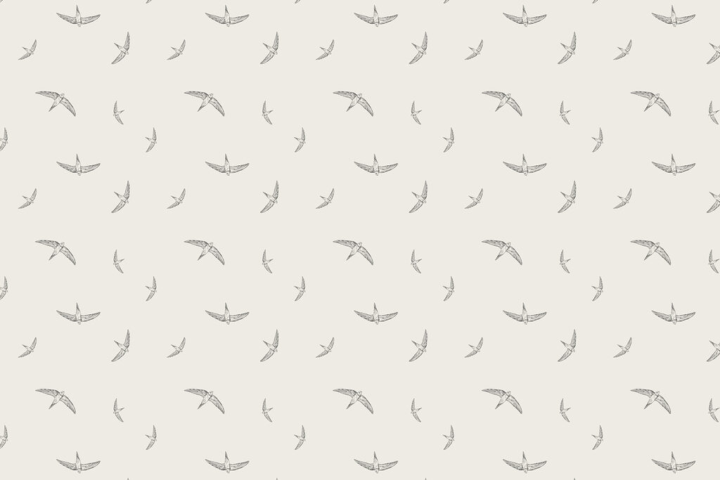 Patroon van vogels op een witte achtergrond Patroon van vogels op een witte achtergrond