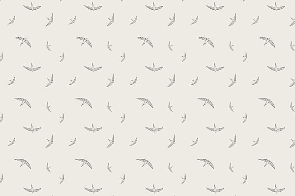 Patroon van vogels op een witte achtergrond Patroon van vogels op een witte achtergrond