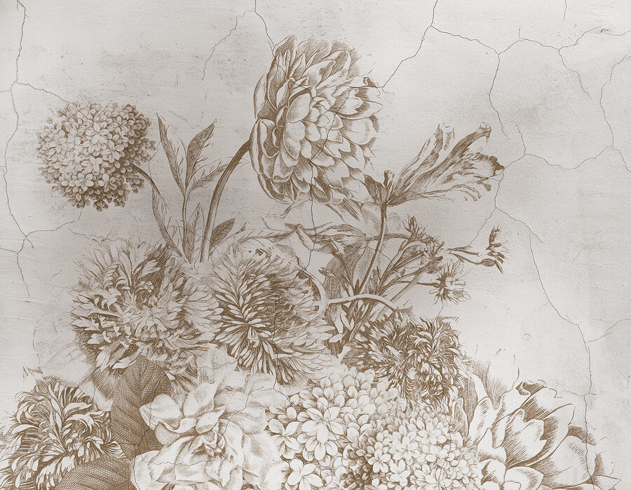 Close-up van een schilderij