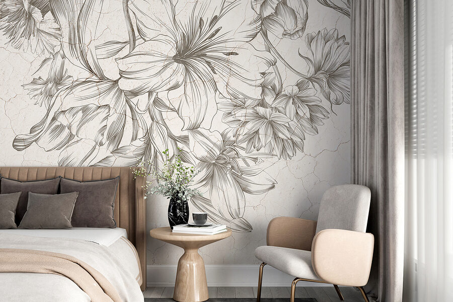 Fotobehang Close-up van bloemen