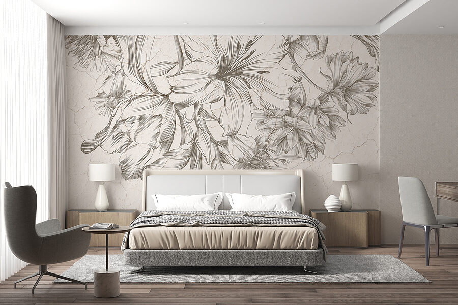 Fotobehang Close-up van bloemen - Afbeelding 4