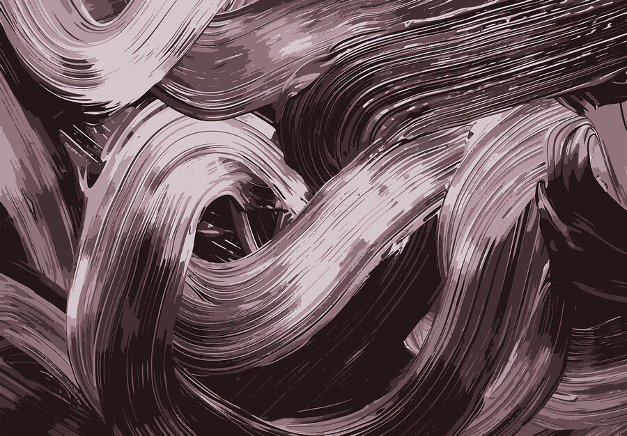 Close-up van een schilderij