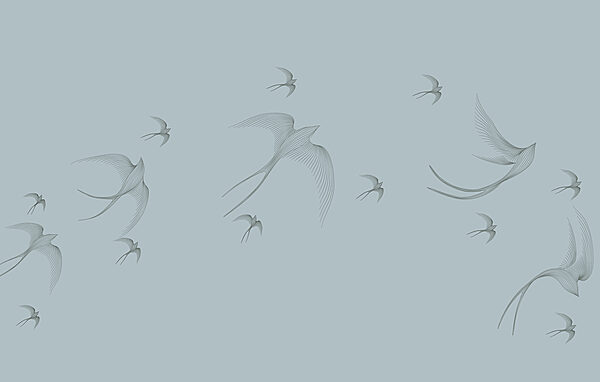 Groep vliegende vogels Groep vliegende vogels