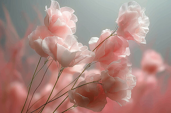 Groep roze bloemen Groep roze bloemen