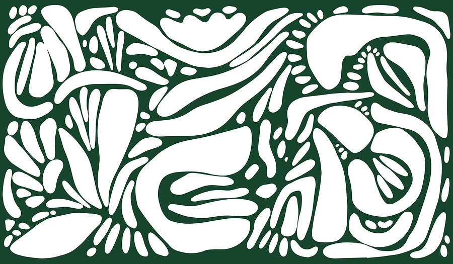 Wit en groen patroon