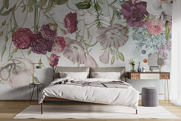 Close-up van bloemen Fotobehang Close-up van bloemen