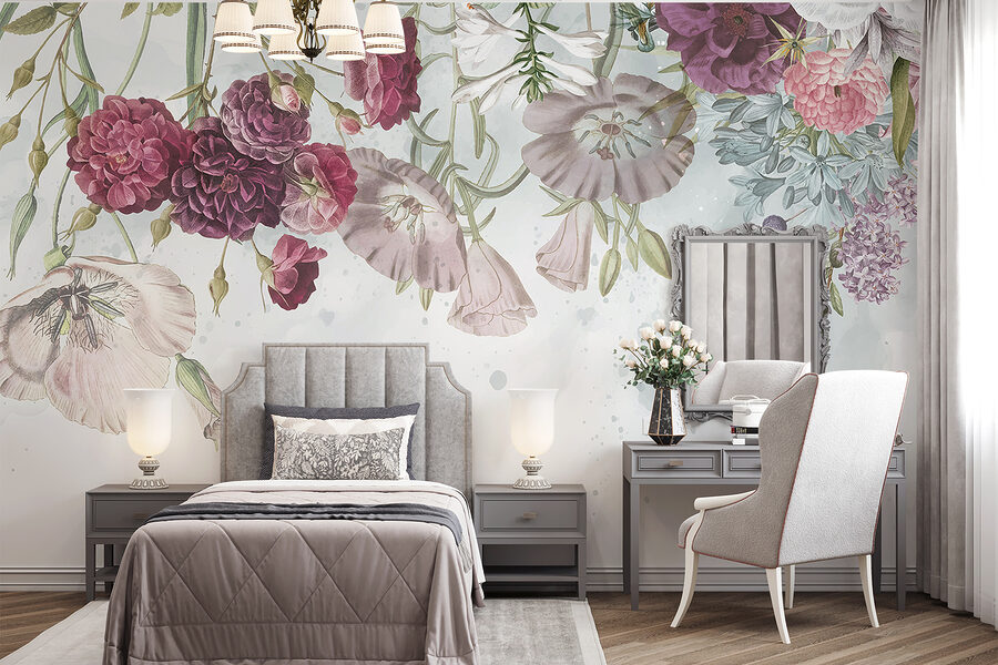 Fotobehang Close-up van bloemen - Afbeelding 2
