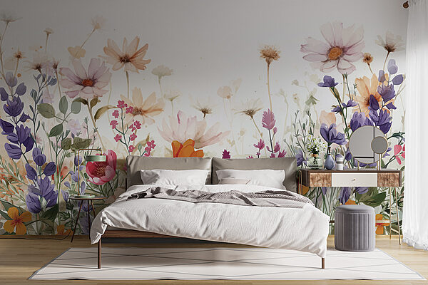 Groep bloemen op witte achtergrond Groep bloemen op witte achtergrond